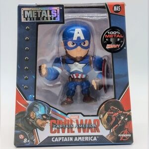Captain America Metals Die Cast Figure Sealed 4in
